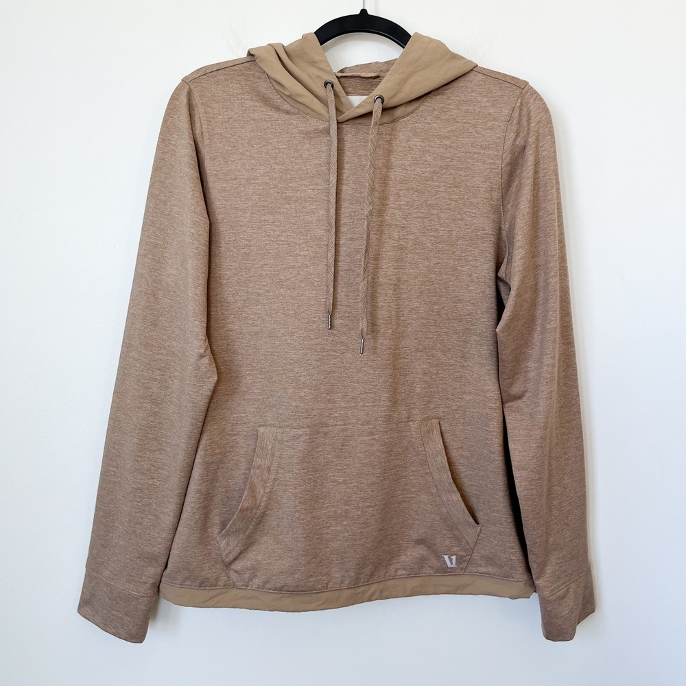 Vuori Sunday Element Hoodie‎ Mens Small Heathered Camel